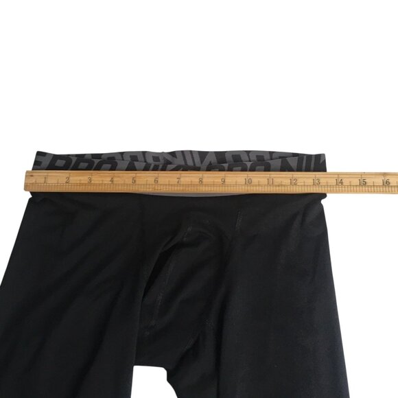 Nike Pro Dri-Fit Compression Pants Mens Medium Black Baselayer Leggings Running - Picture 7 of 15
